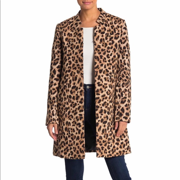 love token leopard jacket